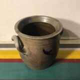 Lot 5 old blue sandstone 3 pots - carafe - vintage decoration tonneau