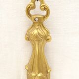 Pair of sconces in gilded bronze double candles