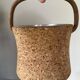 Vintage 60s design cork ice cube tray