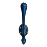 Blue enamelled cast iron hook
