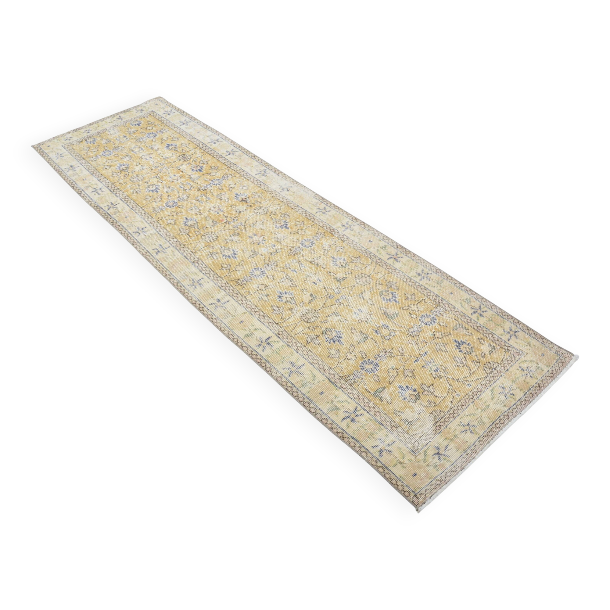 Floral Design Oushak Vintage Runner sku 3328