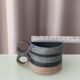 Pair of Vintage Danish Studio Pottery Mugs – Denmark Stoneware Cups – Blue