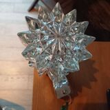 Chrome and glass wall light