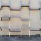 Vintage modular library shelf 6 legs and 14 shelves
