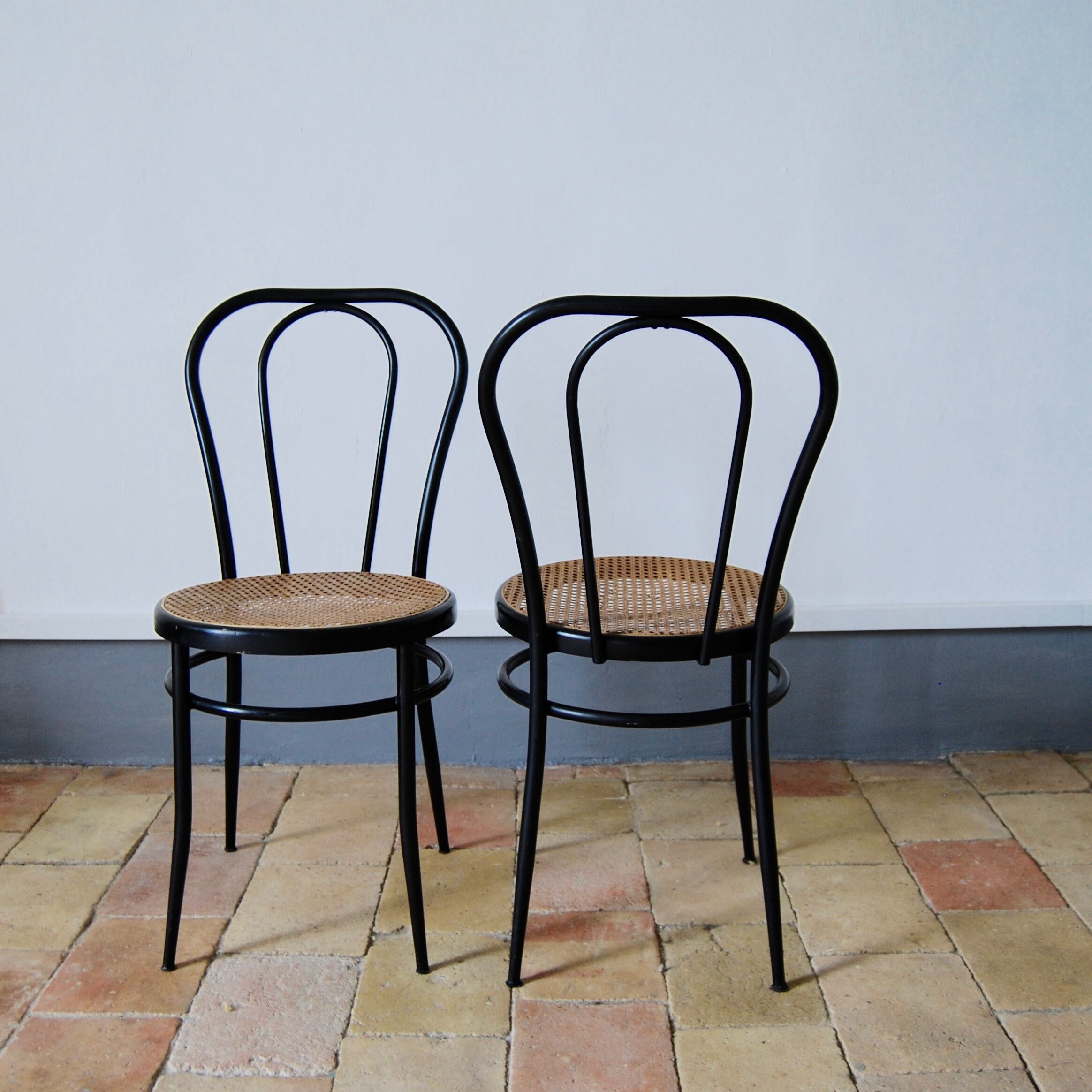 Bistro canned chairs