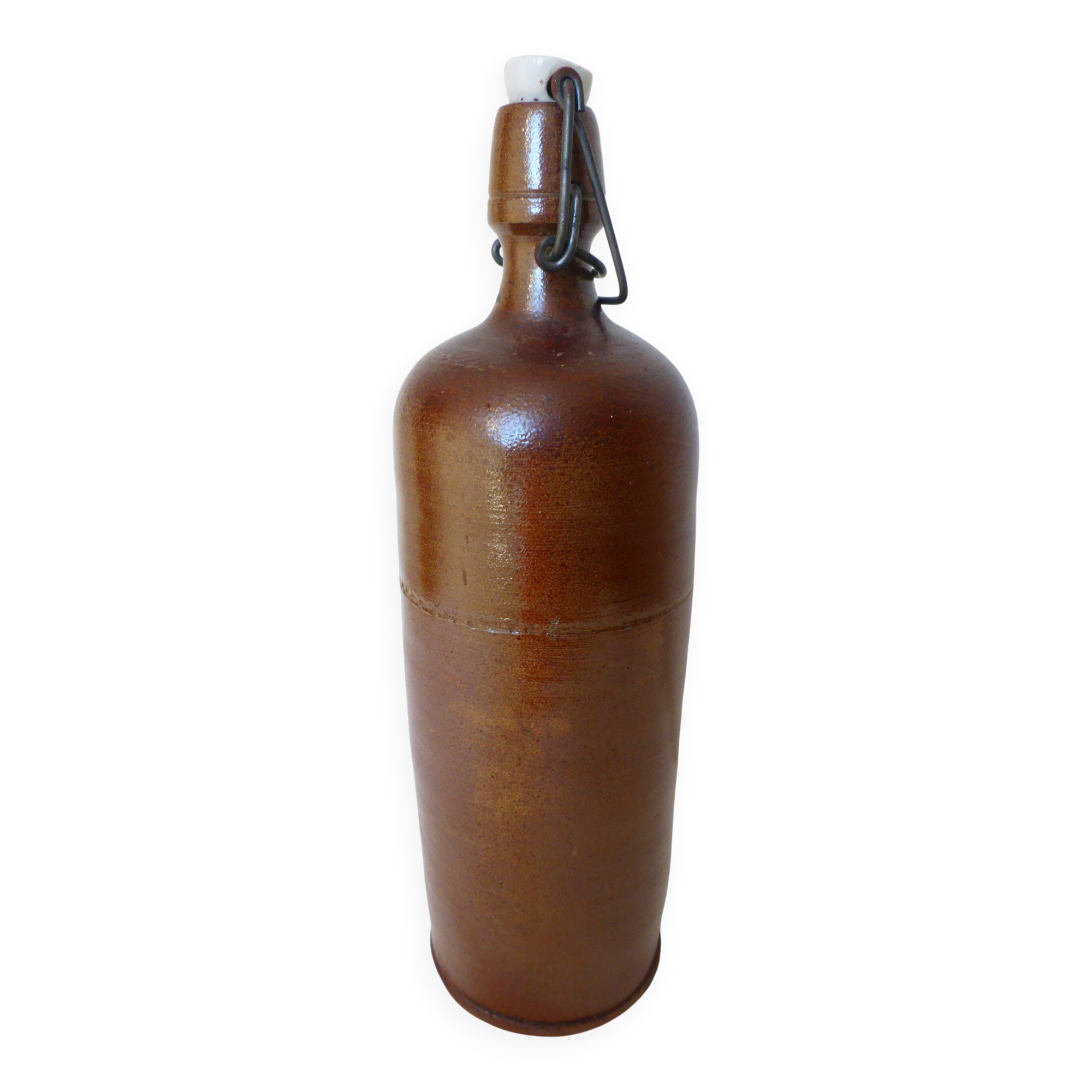 Vintage glazed stoneware bottle 2106221