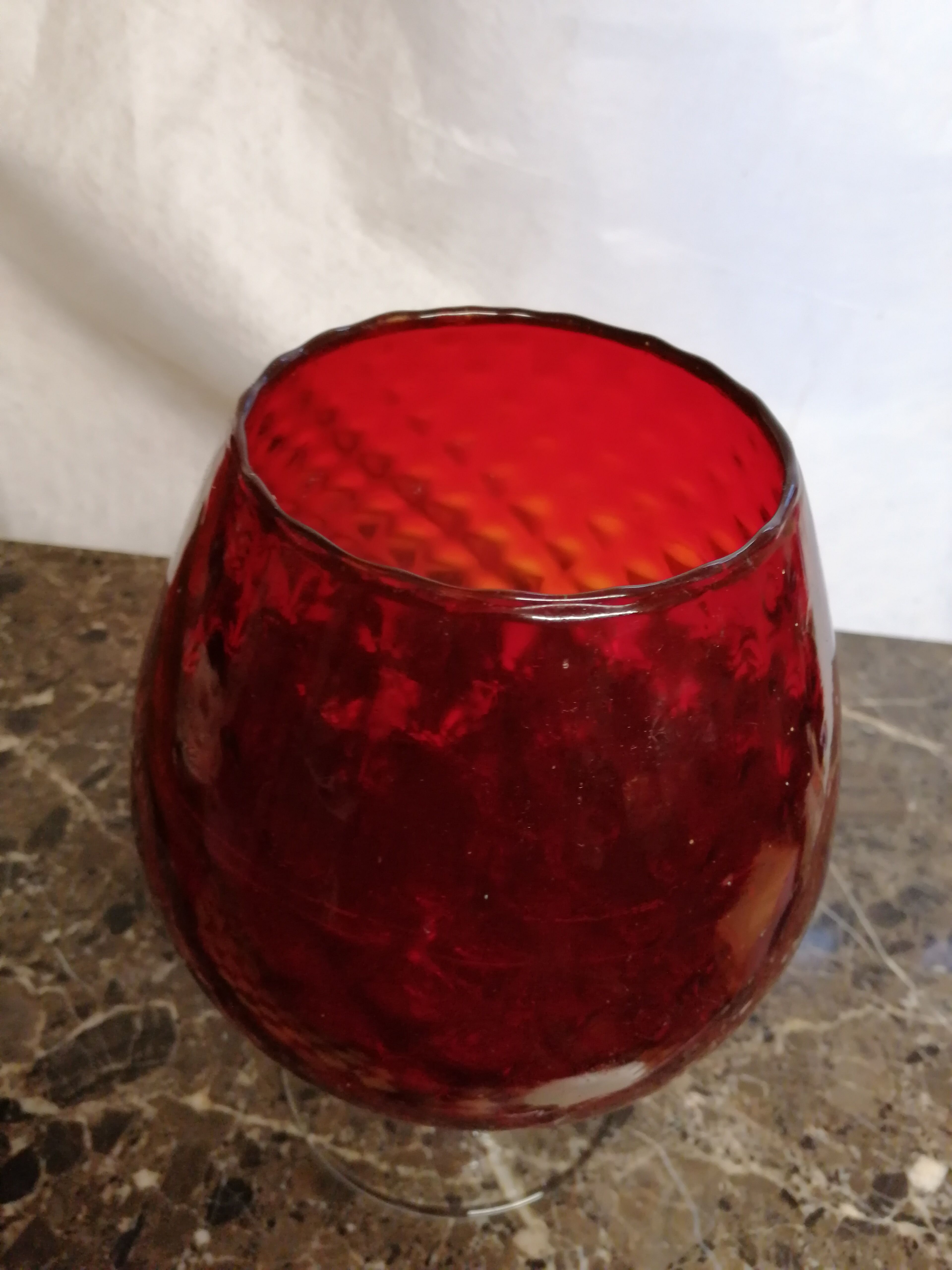 Blown glass vase from Italy in the 70s