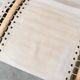 3-seater bench in rattan and thick cotton canvas