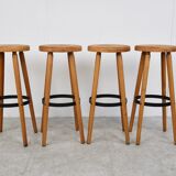 Vintage brutalist bar stools, 1960s