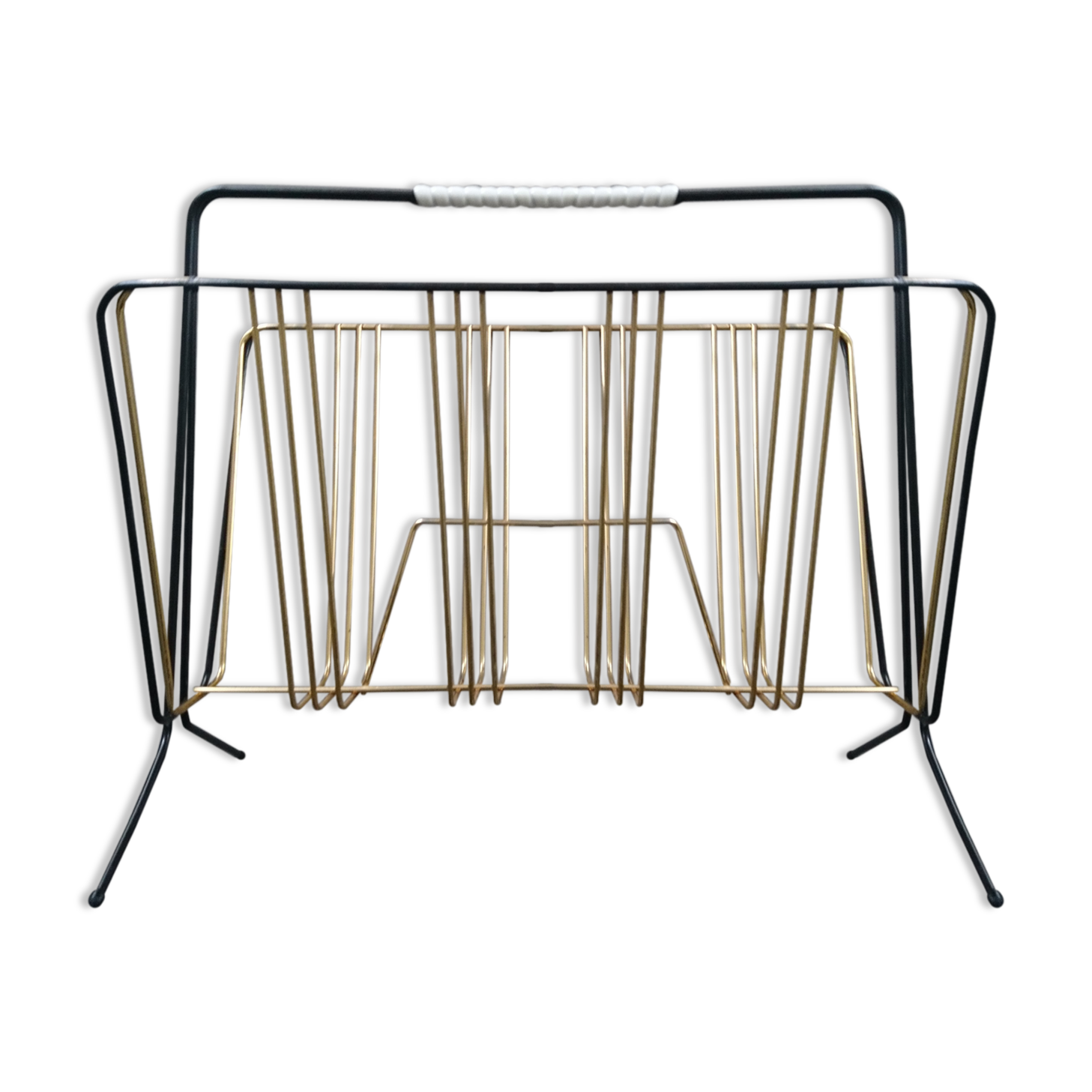 Review door metal black and gold