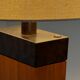 Lampe de sol en teck des années 50 italienne