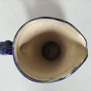Earthenware pitcher with rustic floral decoration – 1950s-1970s