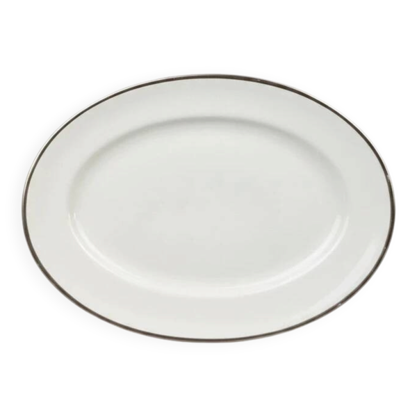 Plat ovale Raynaud modèle Fontainebleau platine — Beyit