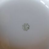 WHITE AND GOLD TUREEN AND SALAD BOWL