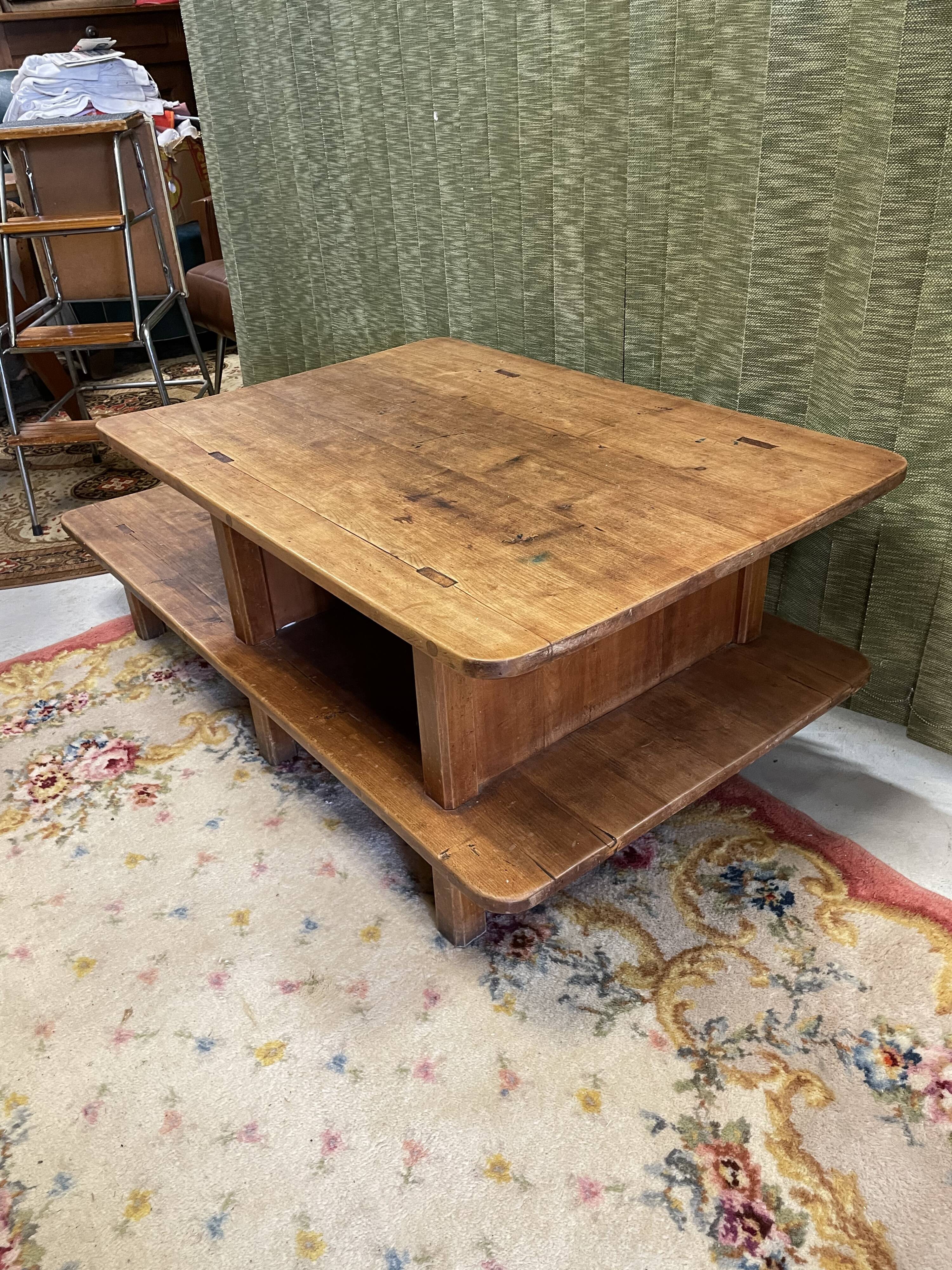 Vintage wood coffee table 50/60