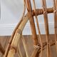 Pair of children's armchairs in rattan / bamboo honey color 60s