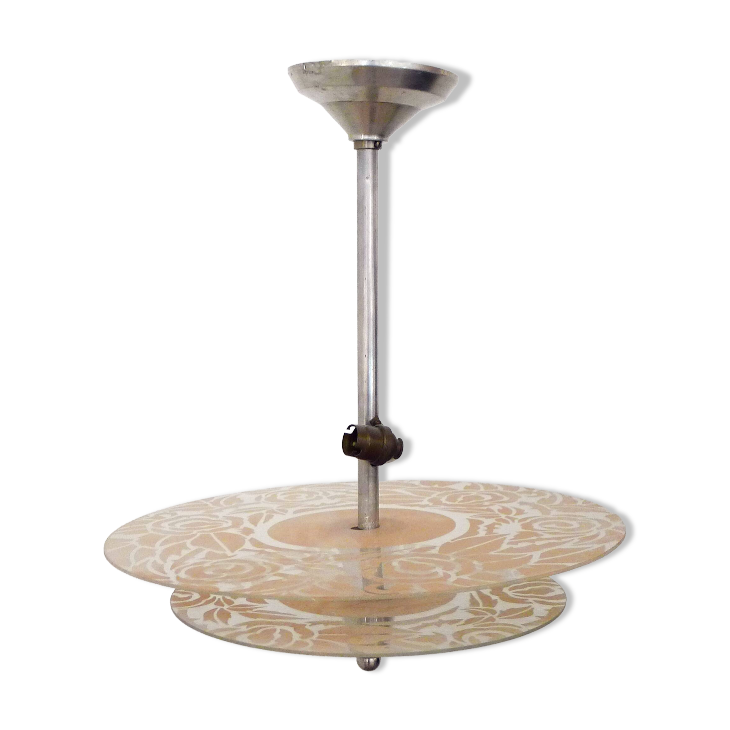 Pink Art Deco chandelier