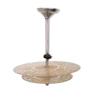 Lustre Art Déco rose