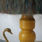 Vintage handmade wool hat lamp