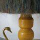 Vintage handmade wool hat lamp