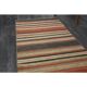 1970s Turkish Oushak Handmade Wool Cotton Beige Runner Rug 64x255