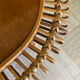 Vintage sun rattan oval coffee table