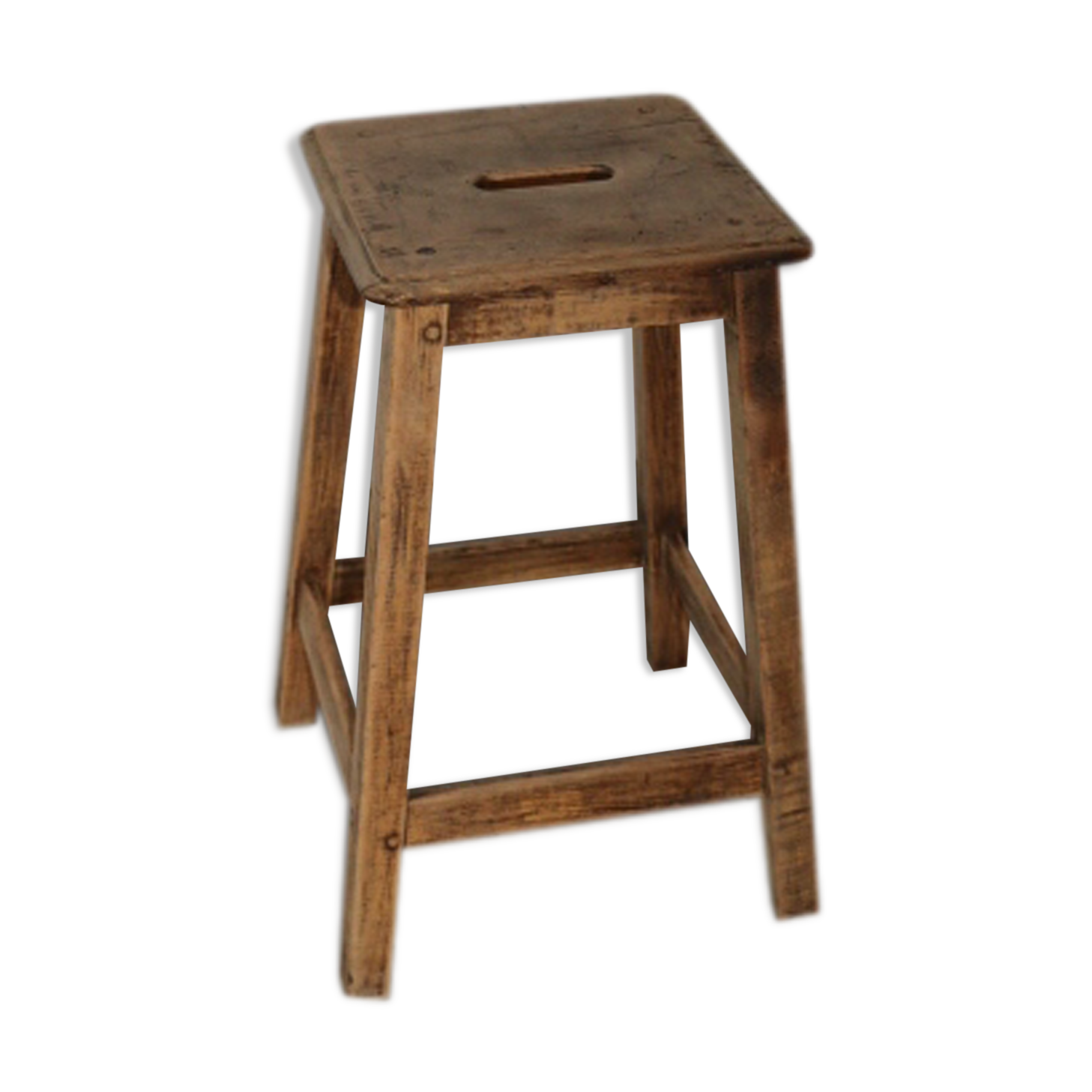 Raw oak stool 500mm