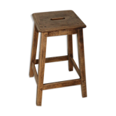 Raw oak stool 500mm