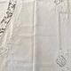 Rectangular tablecloth embroidered 285 x 185 cm