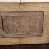 Antique painting on canvas depicting a bucolic landscape