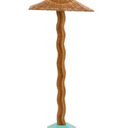 Modernist Rattan Floor Lamp 'Pallete'