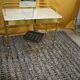 Dressing table marble and brass