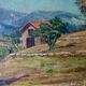 1920s French Impressionist Oil on Panel – Signed Provence Farmhouse Landsca