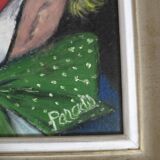 Oil portrait Clown 1979 signed