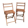 Pair of child folding chairs