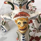 Pair of Desvres candle holders