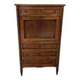 Vintage wooden secretary desk chest of drawers