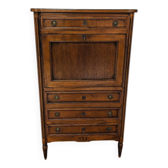 Vintage wooden secretary desk chest of drawers