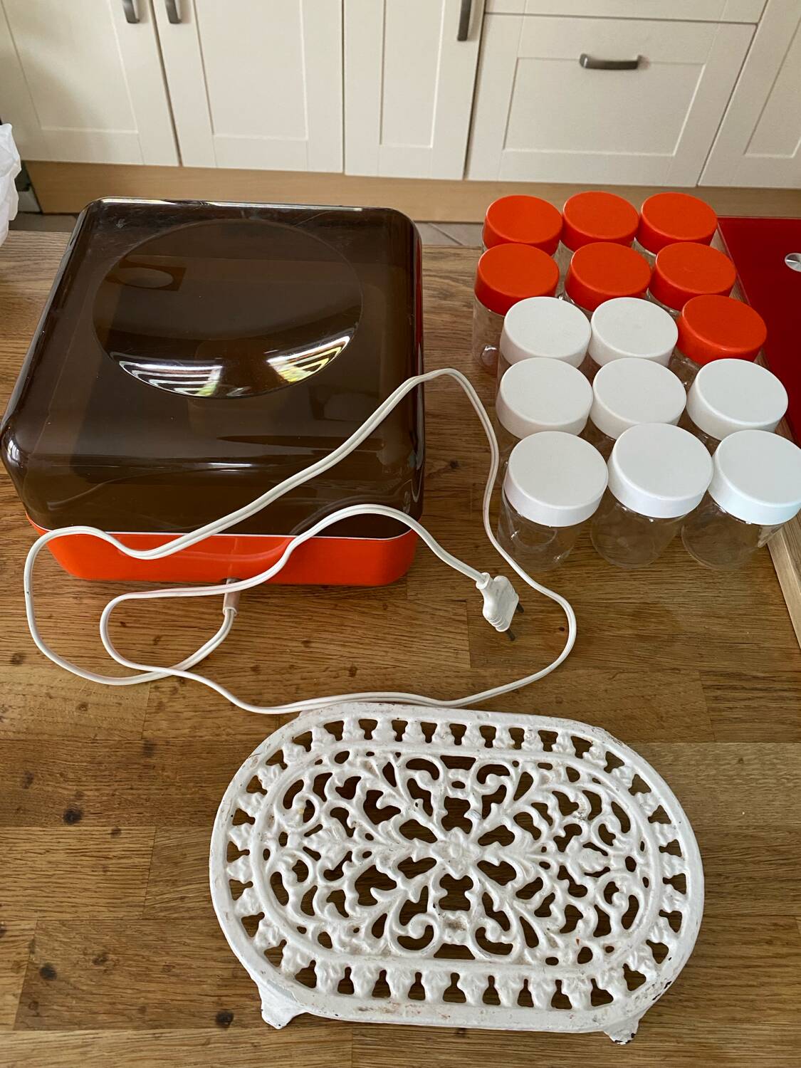 Seb vintage orange yogurt maker