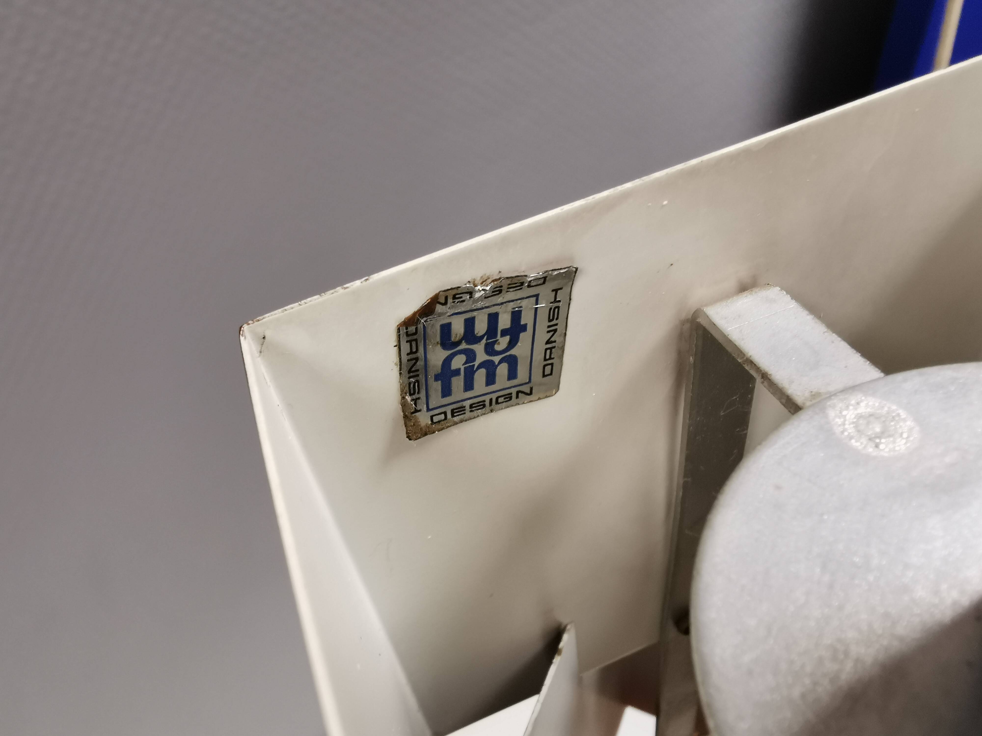 A pair of  Jo Hammerborg lamps for FOG & MØRUP model Kubus Denmark 1961