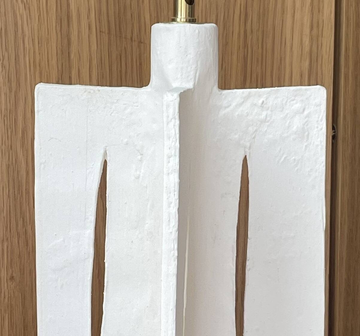 French contemporary ceramic lamp, "L 04" by Renzo Maar