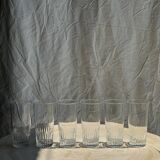 6 grands verres à orangeade en verre
