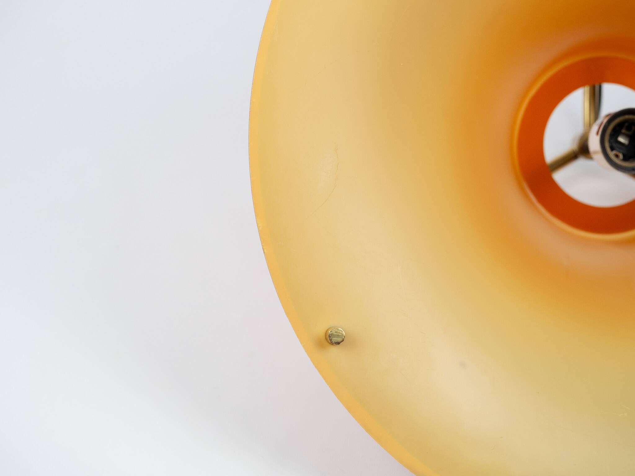 Danish vintage pendant lamp Single by Jo Hammerborg, Fog & morup, 1977