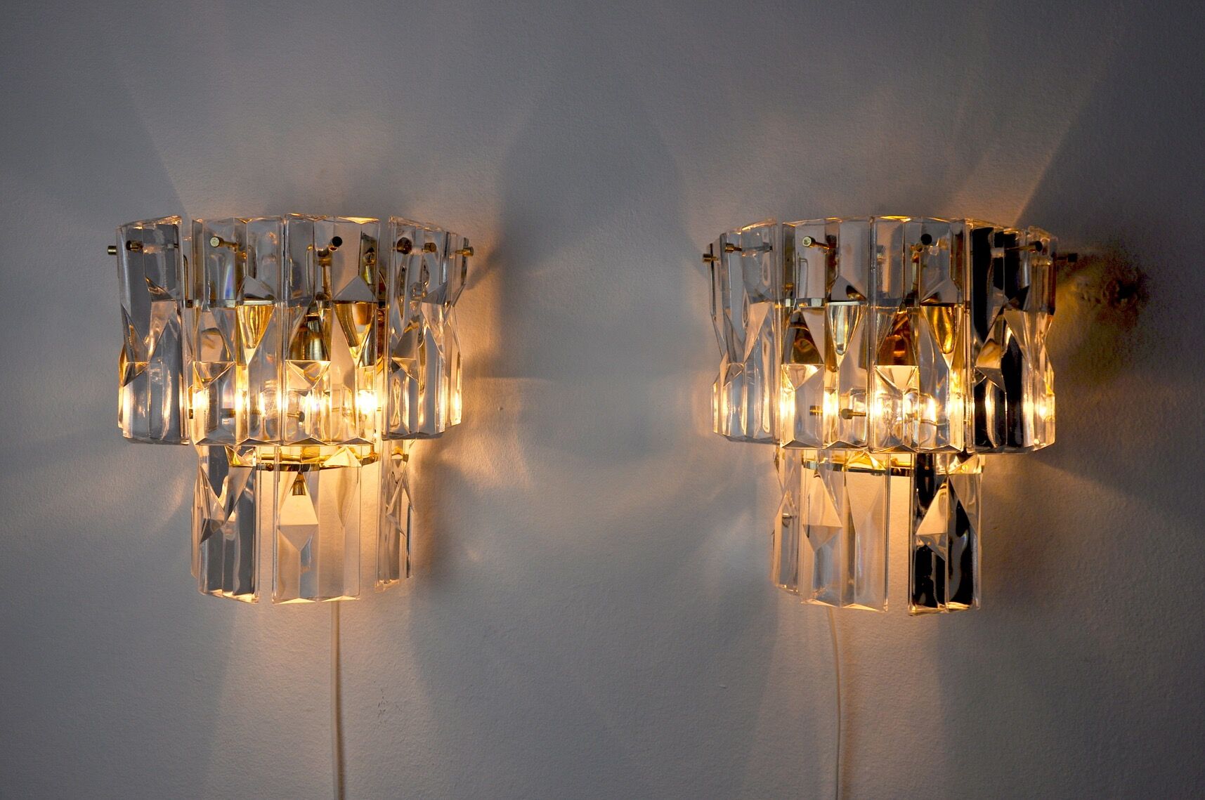 Pair of Kinkeldey wall light Germany 1970