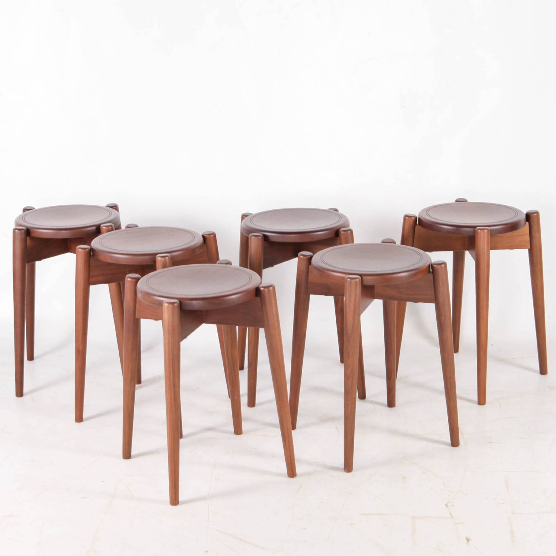 Set of 6 Japanese stools