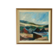 Oil on Swedish canvas "Landscape with Buildings", Valdemar Öberg