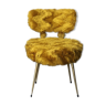 Gold electric fur chair