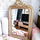 Louis philippe mirror with pediment, 84x53 cm