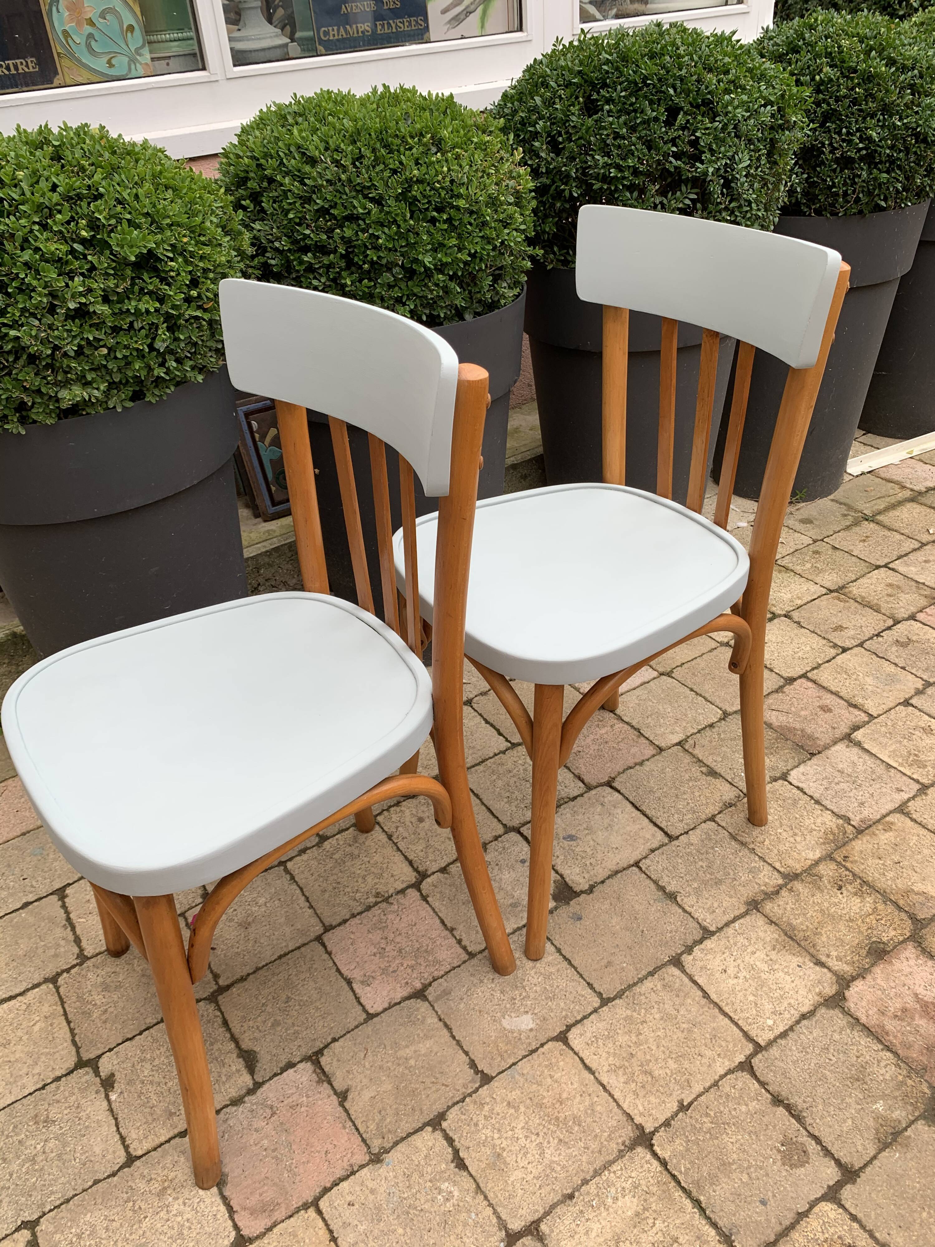 Pair of bistro chairs