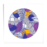 Illustration Jungle bleu/violet